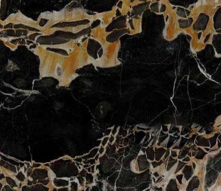 Đá marble black yellow